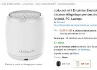 Enceinte bluetooth à moins de 8€ (exclu)