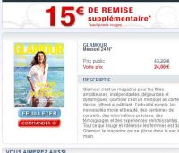 Super affaire : 2 ans d’abonnement au magazine feminin Glamour pour 9€ (au lieu de 43€ en kiosque  )