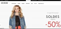 SOLDES Guess :  tout à 50% sur la boutique en ligne officielle .. + 10% en plus pour 2 articles achetés !