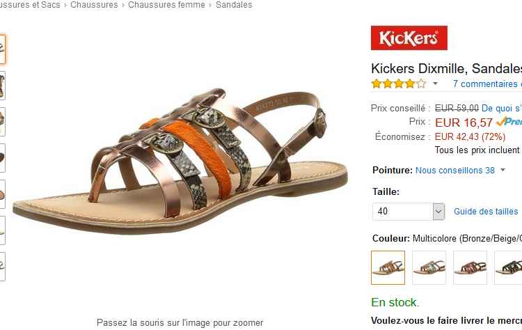 sandales kickers dixmille