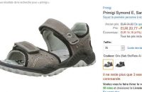 Bon prix sandales en cuir primigi pour filles et garçons autour de 20€