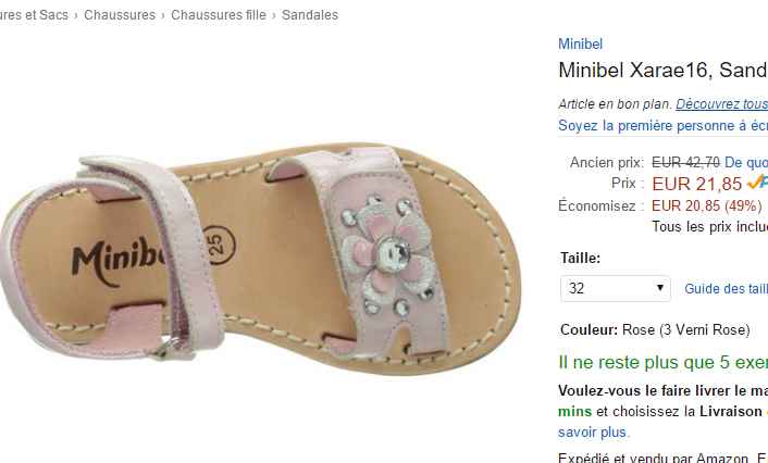 sandales minibel