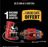Une machine Senseo acheté = 1 an de café offerts