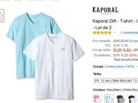 Super affaire : 6.8€ les deux tee shirts Kaporal pour Garçons