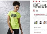 Tee shirts reebok pour femmes à 4€ port inclus
