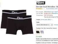 Bonne affaire boxers dim pour hommes : 8.7€ les deux dim soft touch microfibre