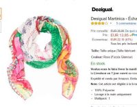 Bonne affaire :Echarpe Desigual Martinica à 12.62€