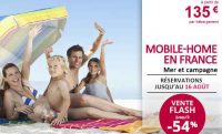 Vacances: vente flash mobil home chez leclerc voyage (pour septembre)