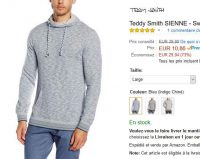 MEga affaire : Sweat Teddy Smith pour hommes autour de 10€ .. faire vite