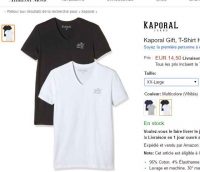 Mode: pas cher , un lot de deux tee shirts kaporal à moins de 15€