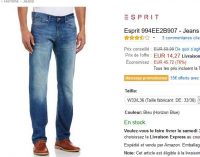 Jeans Esprit pour hommes vraiment pas cher : entre 14€ et 19.99€