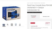 Pack Console PS4 + 3 jeux + casque à moins de 300€
