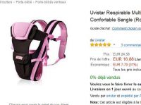 Vraiment pas cher : un porte bébé ventral à moins de 17€