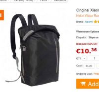 Sac à dos XIAOMI 20 litres à 8€ port inclus