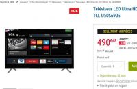 Bon plan Tv : 490€ une smart TV 4K de 50 pouces