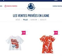 Mode : vente privée PETIT BATEAU .. jusqu’à 80% de réduction