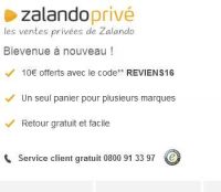 Zalando Prive … 10€ de remise pour 25 achats … des bonnes affaires