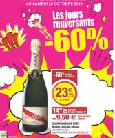 Mega affaire Champagne ! Mum Cordon rouge à 9.5€ les 28 et 29 octobre chez U