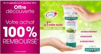 Gratuit : une creme pour les mains Sanytol 100% remboursée