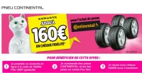 Bon plan pneus chez feuvert : de 50 à 160€ offerts pour l’achat de pneus continental