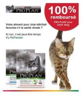 Un sac de croquettes Pro Plan pour chats 100% remboursé