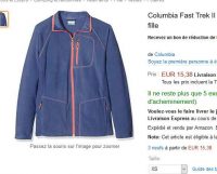 Veste Polaire Columbia pour femmes à moins de 16€ .. Super affaire