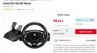 Super affaire pour les possesseurs de PS4 : 45€ le pack volant + pedalier T80