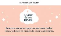 Super affaire hotels : nuits à partir de 1€ du 22 au 30 décembre chez accor hotel (resa jusqu’au 30/11 10h)
