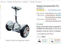 Bon prix giropode ninebot mini pro à 599€ au lieu de 800 un peu partout