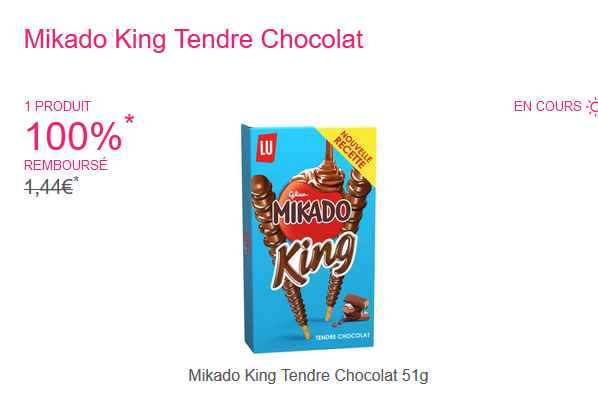 Shopmium  Mikado King Tendre Chocolat