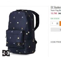 Bon plan Sac à Dos DC SHOES BUNKER PRINT 18 litres à 12.5€