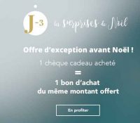 Mode : mon showrom : 1 cheque cadeau acheté = 1 cheque cadeau de meme valeur offert