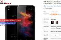 Smartphone pas cher :  56€ le Umi Diamond X ( 5 pouces, quad core, 2go de ram , 16go de rom)