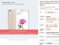 Bon plan smartphone : XIAOMI MI MAX 64go à moins de 200€  (ecran de 6.44 pouces)