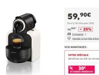 Machine nespresso Essenza à moins de 30 euros