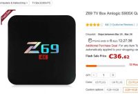 36.6€ la Box Tv Z69 avec  2go de ram 16go de rom