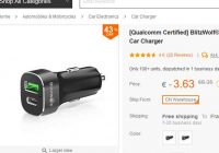 Pas cher : 3.63€ le chargeur usb allume cigare ( usb + type c)