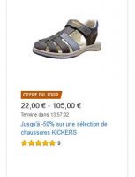 Mode: jusqu’à 50% de réductions sur des chaussures KICKERS
