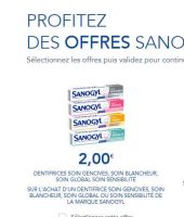 Bon plan Dentifrice Sanogyl ( tube à moins de 0.4€ contre 2.4€ normalement)