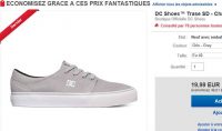 Moins de 20€ les chaussures hommes DC SHOES TRASE SD