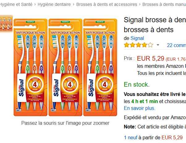 brosses à dent