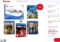Bon plan console sony PS4 : console + 2 manettes + 4 jeux à moins de 300€