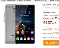 Smartphone 6 pouces à moins de 110€ : OUKITEL U16 (3go / 32go)