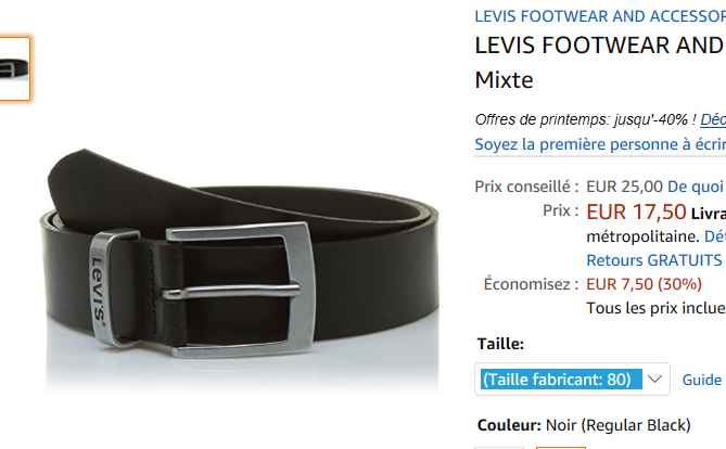 ceinture levis