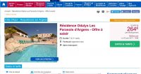 Vacances : 268€ la semaine arrivée le 1er juillet à Roquebrune sur Argent  residence odalys ( 600 sur le site officiel)