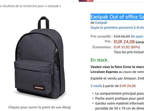 sac à dos outofoffice