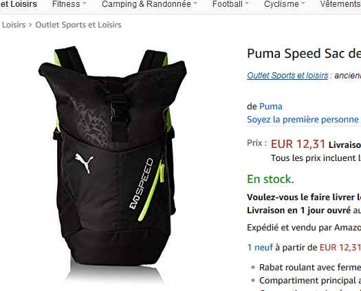 sac à dos puma