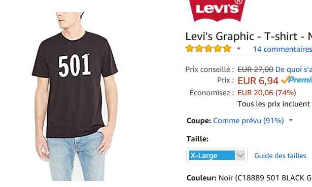 tee shirt levis