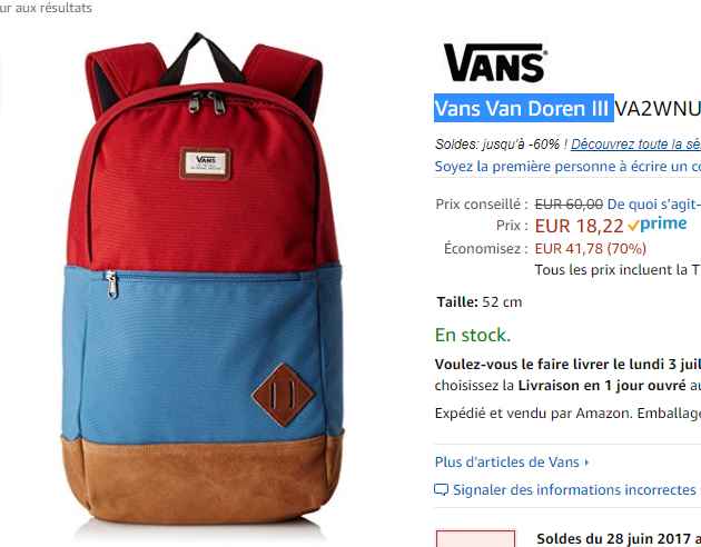 sac vans soldes