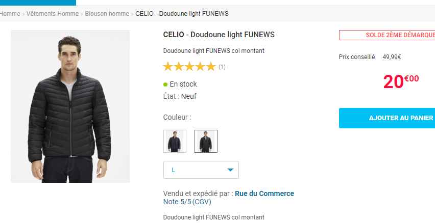 doudoune celio